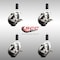 Service Caster 3 Inch 316SS Soft Rubber Swivel 1-1/8 Inch Expanding Stem Caster Set Brake SCC SCC-SS316EX20S314-SRS-TLB-118-4 - alternate 3